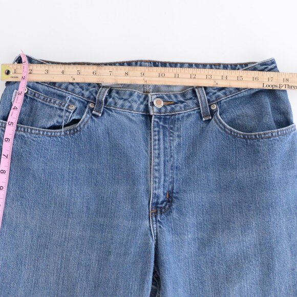 Vintage Carhartt Straight Leg Mid-Wash Denim Jeans 14X34 fit smaller like 10-12 - Picture 4 of 13